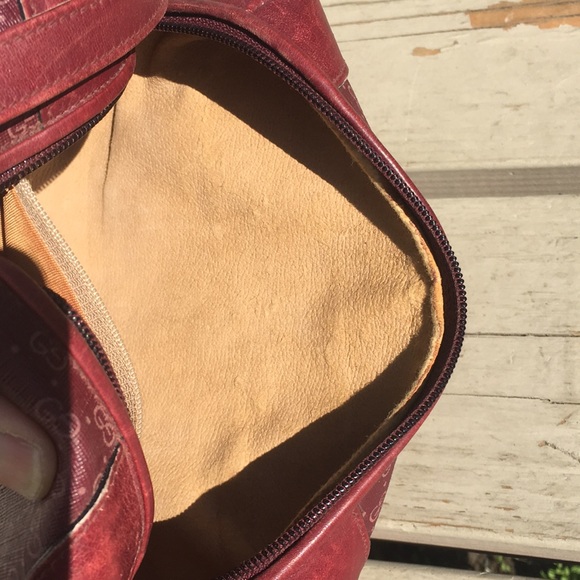 GUCCI red crossbody handbag monogram - Picture 10 of 16